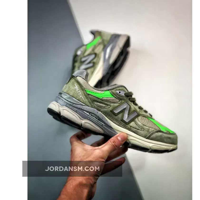 Patta x New Balance 990v3 Olive/Grey-Cream M990PP3
