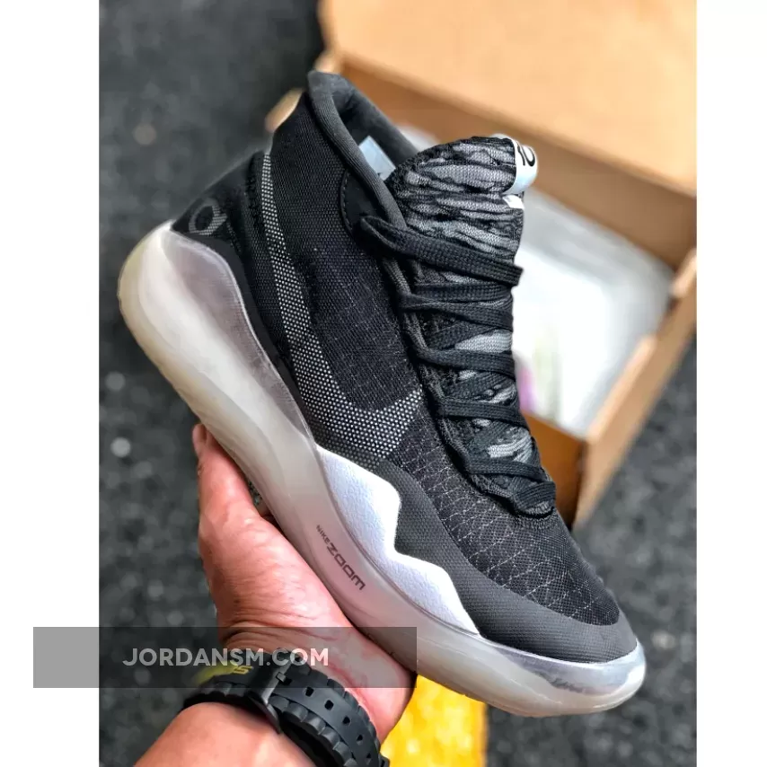 Nike KD 12 'The Day One' Black/Pure Platinum-White AR4229-001 / kd one