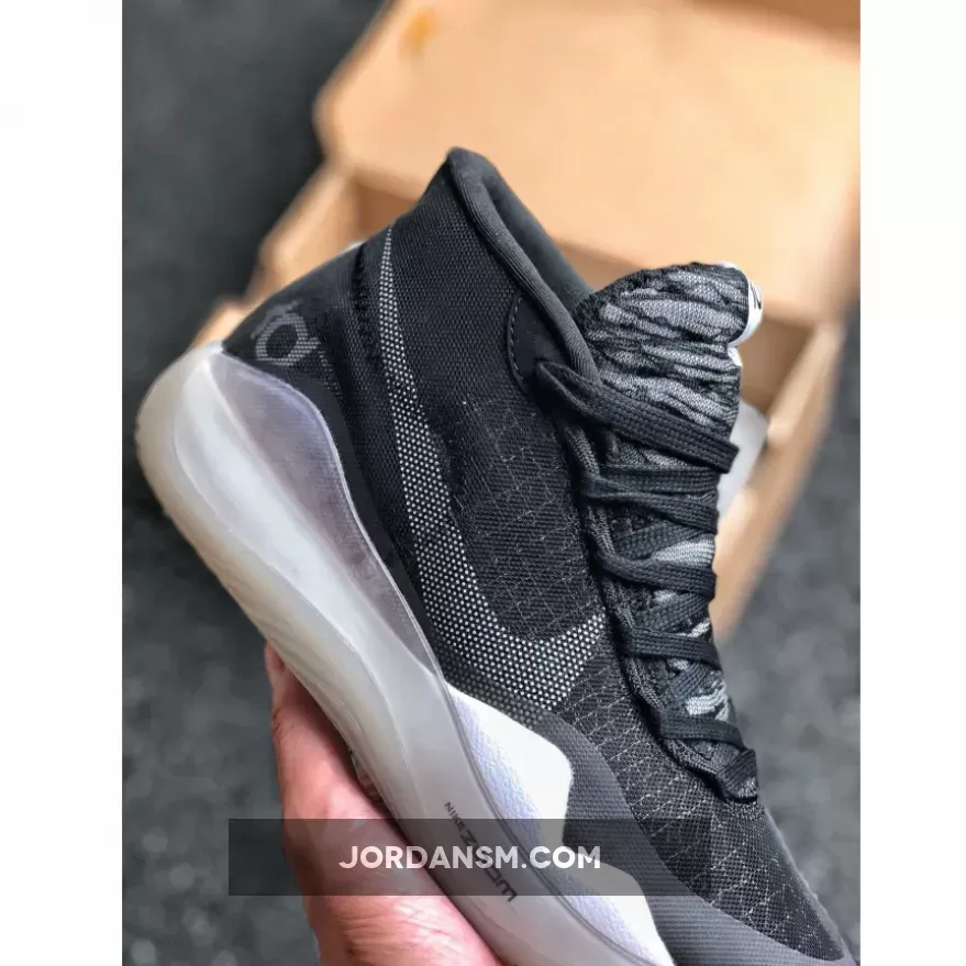 Nike KD 12 'The Day One' Black/Pure Platinum-White AR4229-001 / kd one