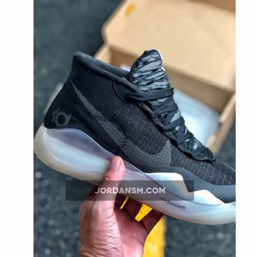 Nike KD 12 'The Day One' Black/Pure Platinum-White AR4229-001 / kd one
