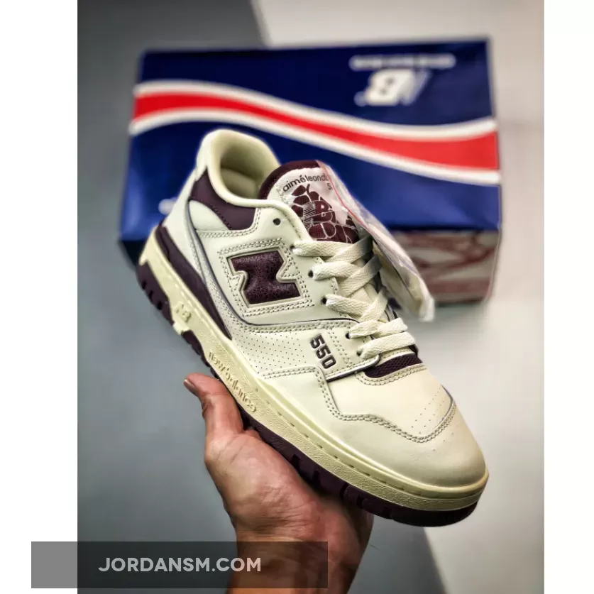 Aimé Leon Dore x New Balance 550 "White/Purple"
