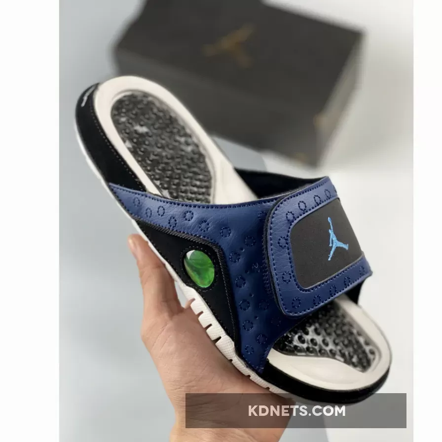 jordan hydro 13 slide midnight bavy black