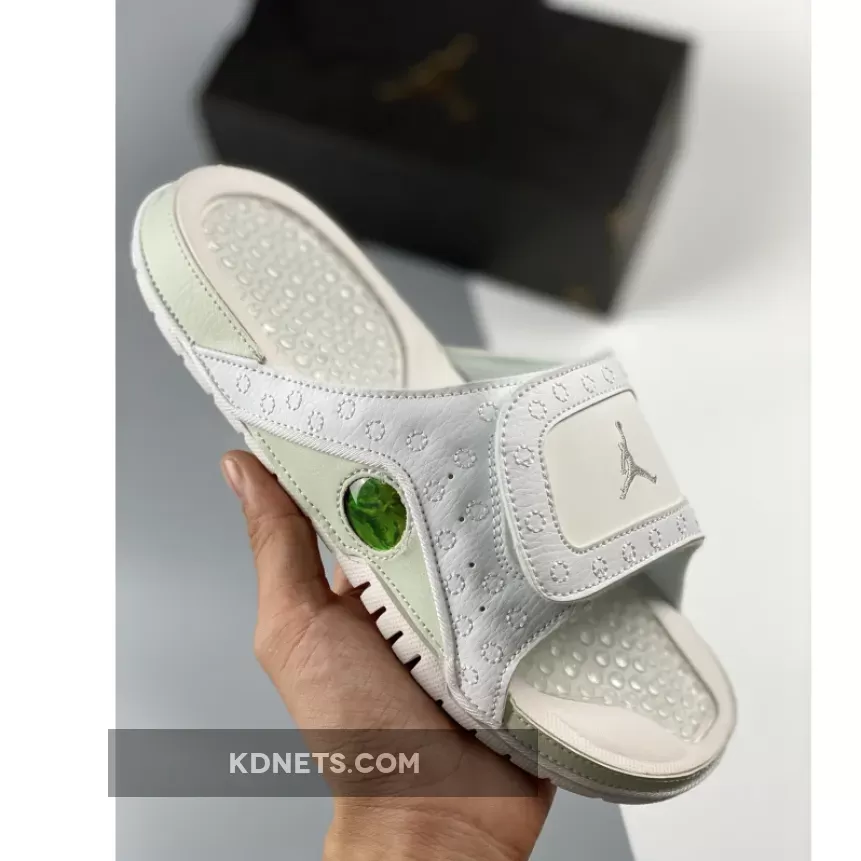 Jordan Hydro 13 Slide White/Metallic Silver