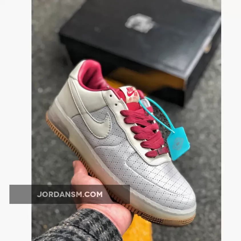 Nike Air Force 1 Low ‘Supreme Max Air’ Neutral Grey/Team Red-White