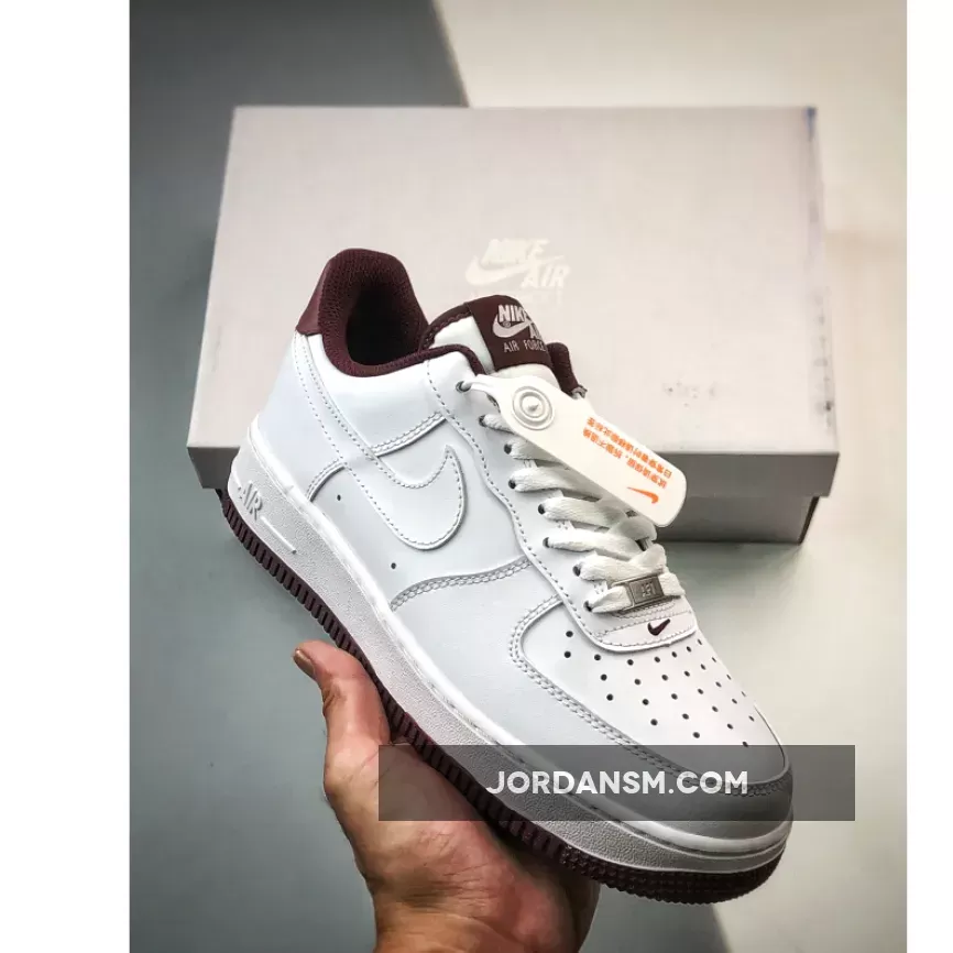 Nike Air Force 1 Low White Dark Beetroot