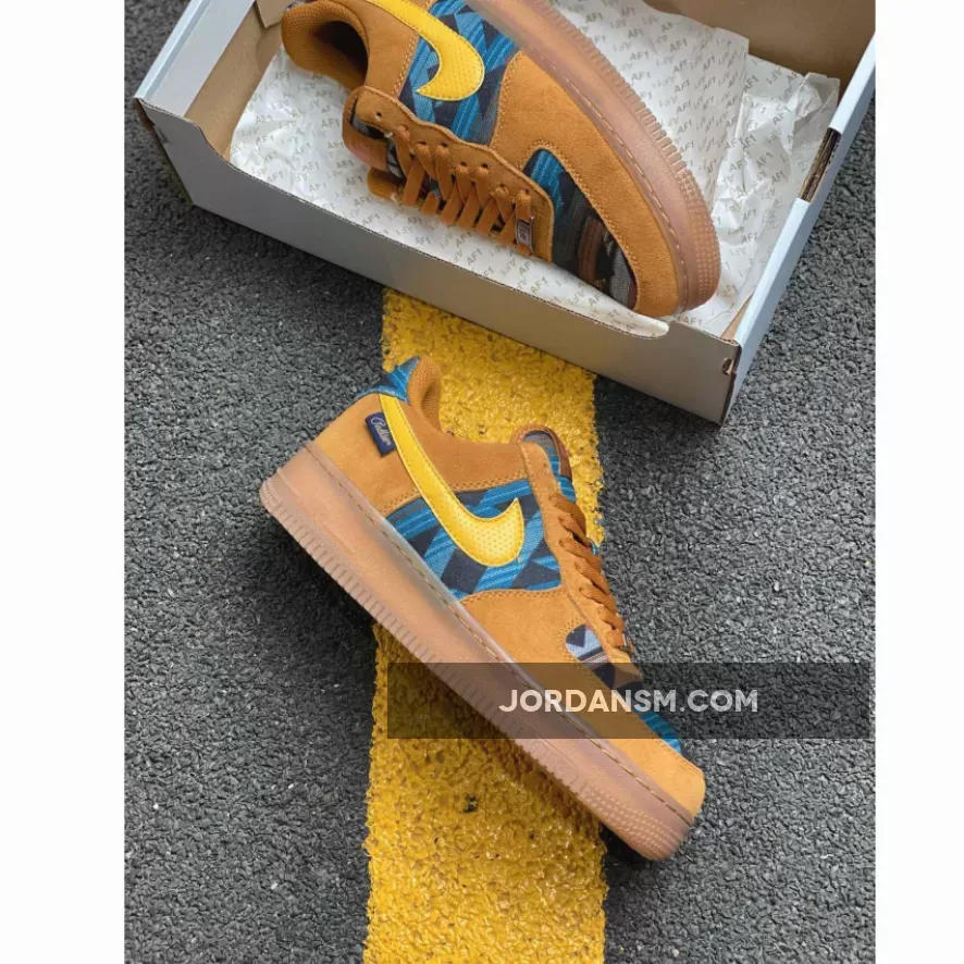 Nike Air Force 1 "N7" Gold Suede/Dark Sulfur