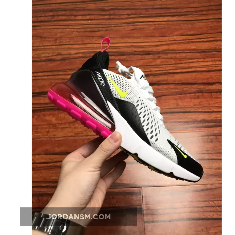 Nike Air Max 270 White/Volt-Black-Laser Fuchsia