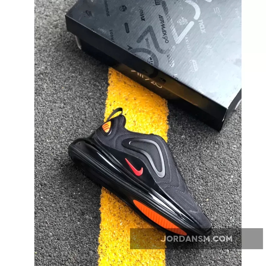 Nike Air Max 720 Black/Hyper Crimson-Red