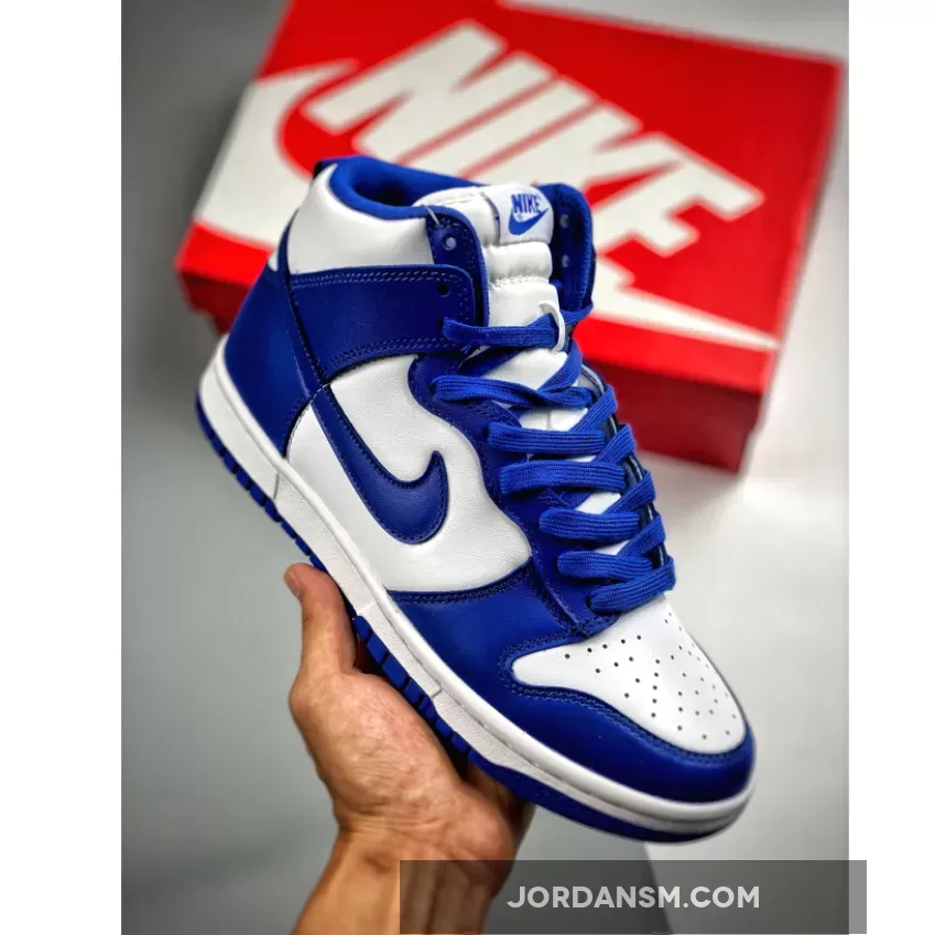 Nike Dunk High ‘Kentucky’ White/Game Royal-Total Orange
