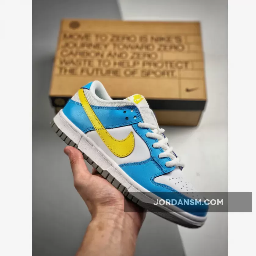 Nike Dunk Low "Next Nature" White Blue Yellow