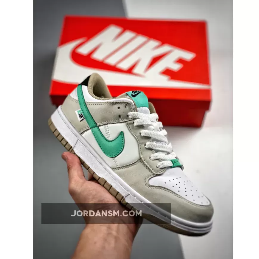 Nike Dunk Low Split GS Tan White Green For Womens