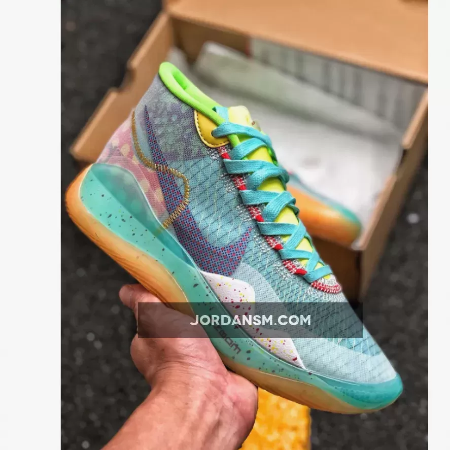 Nike KD 12 ’EYBL‘ Red Orbit/Blue Glaze-Orange Pulse