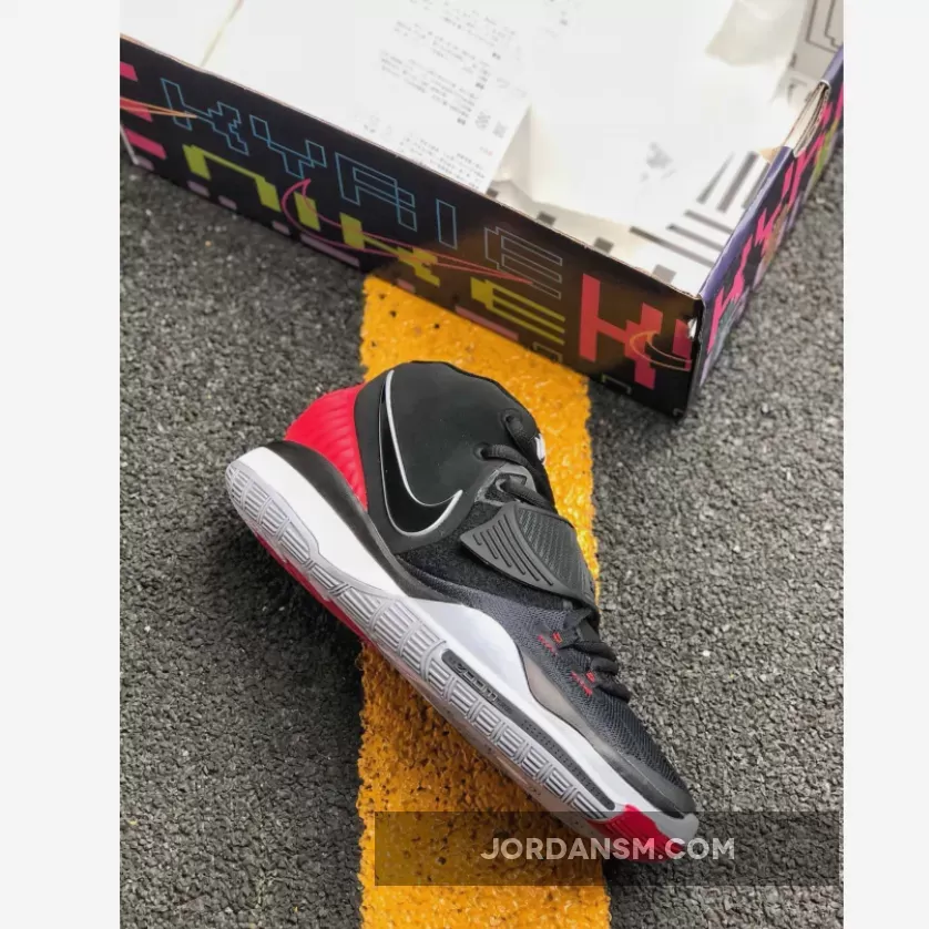 Nike Kyrie 6 ‘Bred’ Black/Cement Grey/University Red-White
