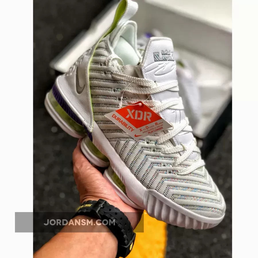 Nike LeBron 16 "Buzz Lightyear" White/Multi-Color-Hyper Grape