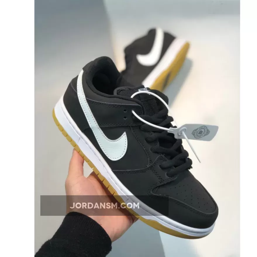 Nike SB Dunk Low Pro Black/White-Gum Light Brown