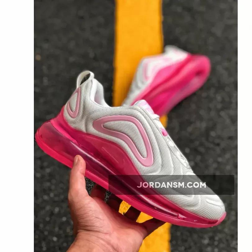 Women’s Nike Air Max 720 White/Pink Rise-Laser Fuchsia
